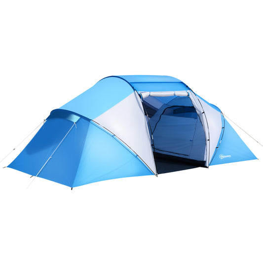 Carousel 4-6 Persons Camping Tent Dome Family Travel Group Hiking Room Fishing Outsunny