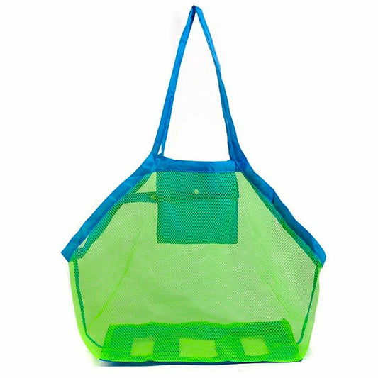 Carousel Doodle Extra Large Mesh Toy Bag, 45cm x 30cm x 45cm - Green/Blue Green Medium