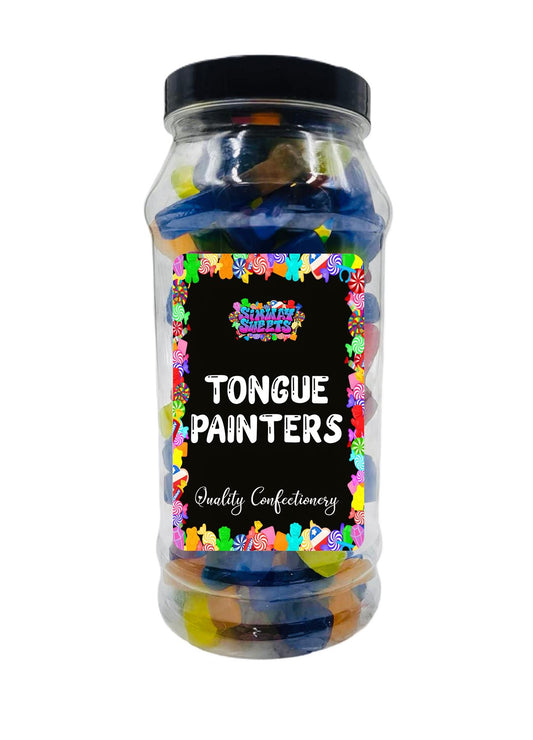 Simway Sweets Tongue Painters Gummy Tongue Painting Dummies Retro Sweets Gift Jar
