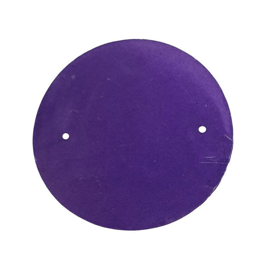 Capiz Shell Discs, 5cm Diameter with 2 holes, 45 pcs, Purple